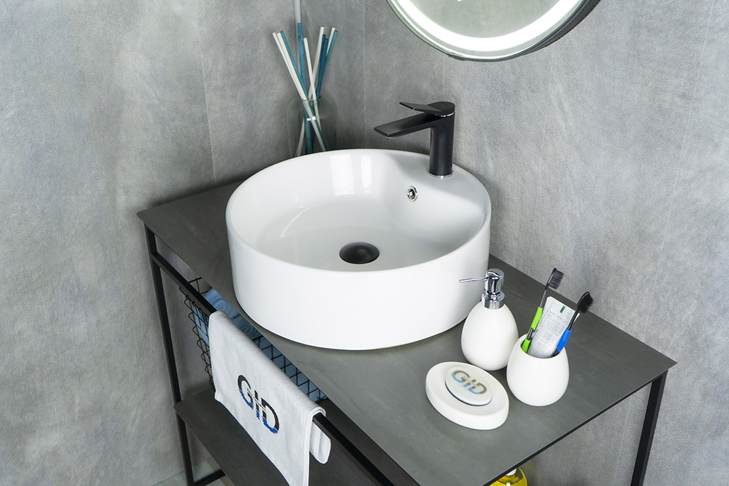 Накладная белая раковина для ванной Gid N9008b