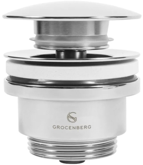 Донный клапан универсальный Grocenberg GB106 Хром
